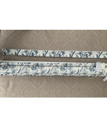 NEW COMFORTEX CUSTOM MADE Blue Flower Pattern Roman Corded Shade 52.25&quot; ... - £129.47 GBP