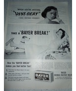 Vintage Bayer Aspirin Bayer Break Print Magazine Advertisement 1960 - $8.18 CAD