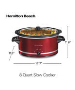 Hamilton Beach 8-qt. Metallic Slow Cooker, Simple to Clean - €57,81 EUR