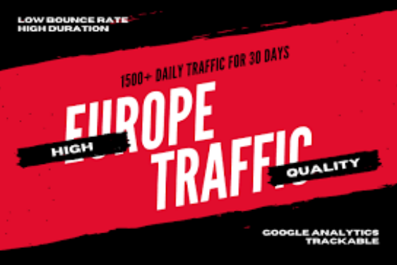 Drive 1500 daily Europe traffic for 30 days to your site - $27.50