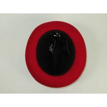 Men BENTLY Hat Australian Wool Fedora Damien Collection DM750 Black/Red image 6