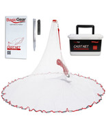 BasicGear Cast Net | Zinc Iron, 6ft Radius, 3/8 inch Mesh for Freshwater... - €100,63 EUR