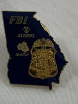 FBI Georgia field office Athens Macon lapel pin police - $22.76
