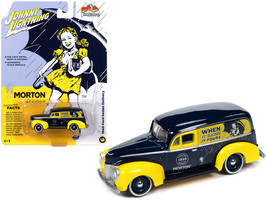 1940 Ford Sedan Delivery Dark Blue Yellow Morton Salt Pop Culture 2023 Release 3 - £16.33 GBP