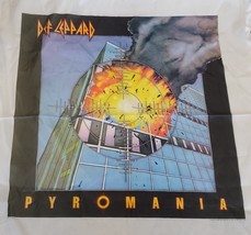 VINTAGE 1983 Nikry Def Leppard Pyromania 45x45 Wall Tapestry Banner - £31.10 GBP