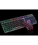 Z4 104 Keys LED Flame Gaming Keyboard with 2000 DPI Mouse - £31.87 GBP