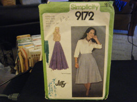 Simplicity 9172 Misses Skirt in 2 Lengths Pattern - Size 6 Waist 23 - £9.41 GBP