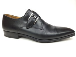 Magnanni Marco II Monk Strap Leather Dress Shoes Black Size 14 M - $149.95