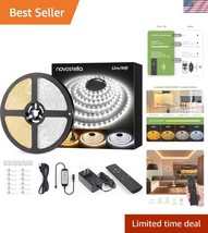 Tunable White LED Strip Light 40ft - 1344 LEDs with Remote Control Conve... - $1,120.91 MXN