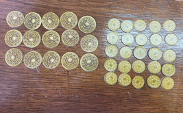 Catan Expansion Traders &amp; Barbarians | 15 Large &amp; 25 Small Gold Coin Pieces - £7.98 GBP