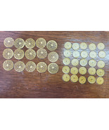 Catan Expansion Traders &amp; Barbarians | 15 Large &amp; 25 Small Gold Coin Pieces - £7.96 GBP