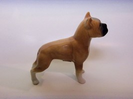 VINTAGE SYLVAC WARE BOXER DOG FIGURINE w LABEL - £15.75 GBP