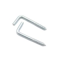 Fujiyuan 20 Pcs 33mmx14mm L Shape Eye Bolt Screw-in Hanger Hooks for Photos Curt - £3.55 GBP