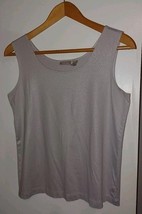 Chico’s Size 2 Large Silver Tank Top - $15.00