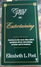 Emily Post on Entertaining Paperback By Elizabeth Paperback Book - $0.99