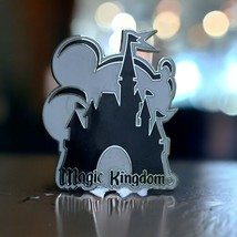 Disney Magic Kingdom - Mickey &amp; Cinderella&#39;s Castle (Black/White) Pin Fr... - £11.85 GBP