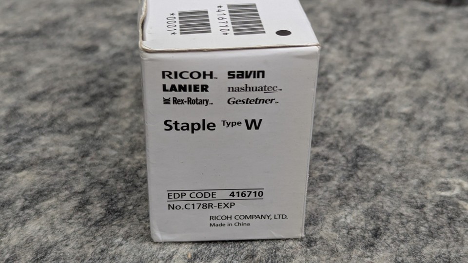 New Genuine Ricoh Type W Staple Cartridge w/ Holder (2,000 staples) 416710 Item image 5