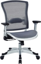 Space Seating 317 Series Executive Light Air Grid Office Chair With, Platinum - £375.37 GBP