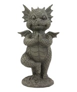 Small Baby Garden Dragon In Zero Gravity Yoga Balance Faux Stone Finish ... - £18.86 GBP