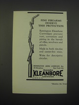 1928 Remington Kleanbore Cartridges Ad - Fine firearms deserve this prot... - $18.49