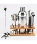 Professional Set 14 in 1 750 ml Shaker, Bamboo Wood, Stainless steel acc... - $86.00