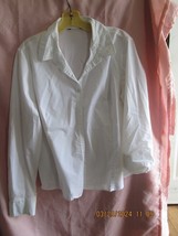 Women&#39;s Basic Button Down Shirts Long Sleeve Simple Work Formal Casual Shirt XL - £8.01 GBP