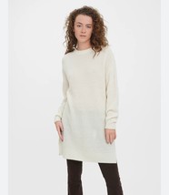 Vero Moda Womens Sweater Dress Off White Side Slit Mini Long Sleeve Knit... - £21.36 GBP