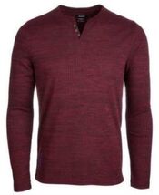 Alfani Mens Textured Space-Dyed Stretch Henley - $18.00