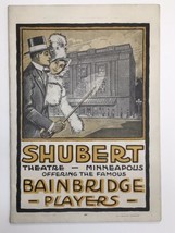 The Shubert Theatre Bainbridge Players 1915 Minneapolis, MN  Antique Pro... - £15.73 GBP