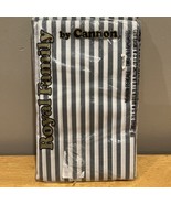 Vtg NOS Cannon Royal Family Gray Striped Standard/Queen Pillowcases - $457.31 MXN