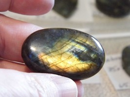74.66ct 41x27x8mm Labradorite Natural Oval Cabochon for Jewelry Making - $4.74
