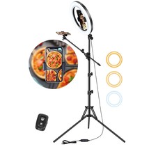 Selfie Ring Light With Stand And Phone Holder With Tripod Stand &amp; Cell Phone Hol - £73.77 GBP