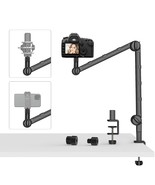 Vijim Ls25 Camera Desk Mount, Flexible Overhead Webcam Stand With Boom A... - £86.62 GBP
