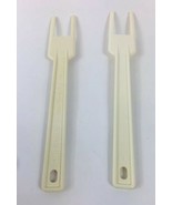 2 OEM White Cuisinart Food Processor Spatula / Blade Reamer from Japan - $14.84