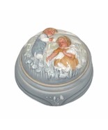 NIB  AVON Golden Dreams Porcelain Music/Trinket Box Hand Painted 1985 - £10.21 GBP