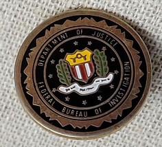 FBI Federal Bureau of Investigations Dept of Justice Logo Seal Lapel Pin Collect - £13.91 GBP