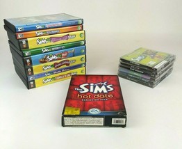 The Sims 1 &amp;2 Expansion Pack Lot of 15 For PC Pets Hot Date Holidays Glamour Etc - £55.52 GBP