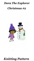 Dora the Explorer and Snowman Christmas Jumper Digital Knitting Pattern   - £6.43 GBP