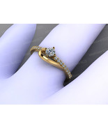 Simulated Diamond Gemstone Sterling Silver Ring Women Stone Ring Gift Fo... - €55,16 EUR