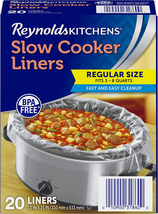 Kitchens Slow Cooker Liners, Regular (Fits 3-8 Quarts), 20 Count - £13.87 GBP