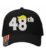 Trump 2028 Hat President 48th Make America Great Again MAGA with Hair Ad... - $34.24 CAD
