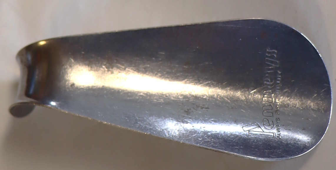 Vintage metal Penney&#39;s shoe horn 3 by 1 1/2 inch  - £6.78 GBP
