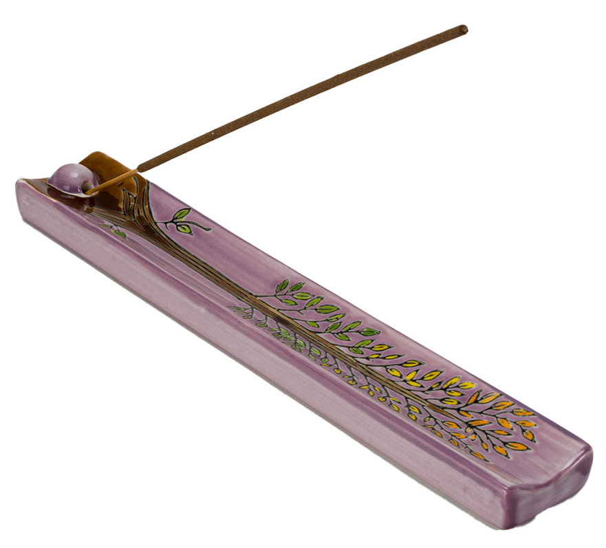 Wicca Sacred Symbols Celtic Tree of Life Yggdrasil Ceramic Long Incense ... - $15.99