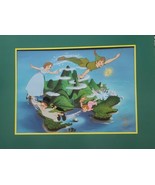 Walt Disney&#39;s ~ PETER PAN ~ 11&quot; x 14&quot; Matted Lithograph ~ 8&quot; x 11&quot; Print - $533.14 MXN