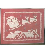 Vogart Crafts Christmas Picture Net Darning Kit Santa Picture 2943 16x20... - $12.82