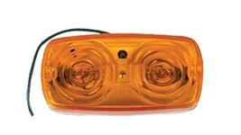 Uriah Products UL903000 4" x 2" x 1-1/8" Double-Bullseye Amber LED Clear... - $25.71