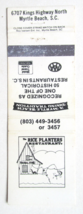 Rice Planters Restaurant  Myrtle Beach, South Carolina 20 Strike Matchbook Cover - £1.39 GBP