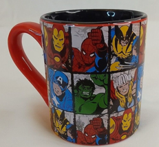 Marvel Avengers Heros Coffee Mug W/Comics Characters new w/t - $18.81