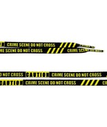 Caution Tape Print Shoelaces &quot;Crime scene do not cross&quot; - $137.19 MXN