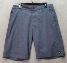 RIP CURL Chino Shorts Men&#39;s 32 Blue Boardwalk Pockets Flat Front Mid Rise Logo - £10.90 GBP